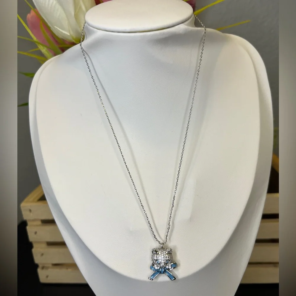 Kate Spade Silver/Blue Pawlina Necklace